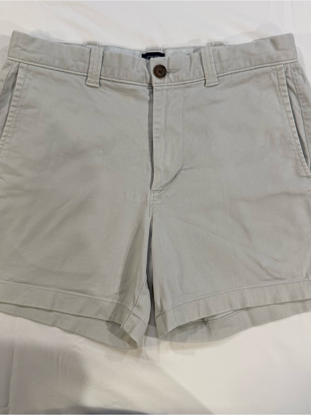 J. Crew Women's Light Beige Chino Bermuda Shorts
